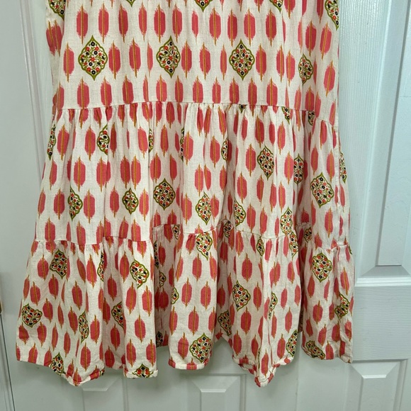 THML Charlene Colorful Floral Embroidered Cotton & Linen Dress Size Small - Picture 6 of 16